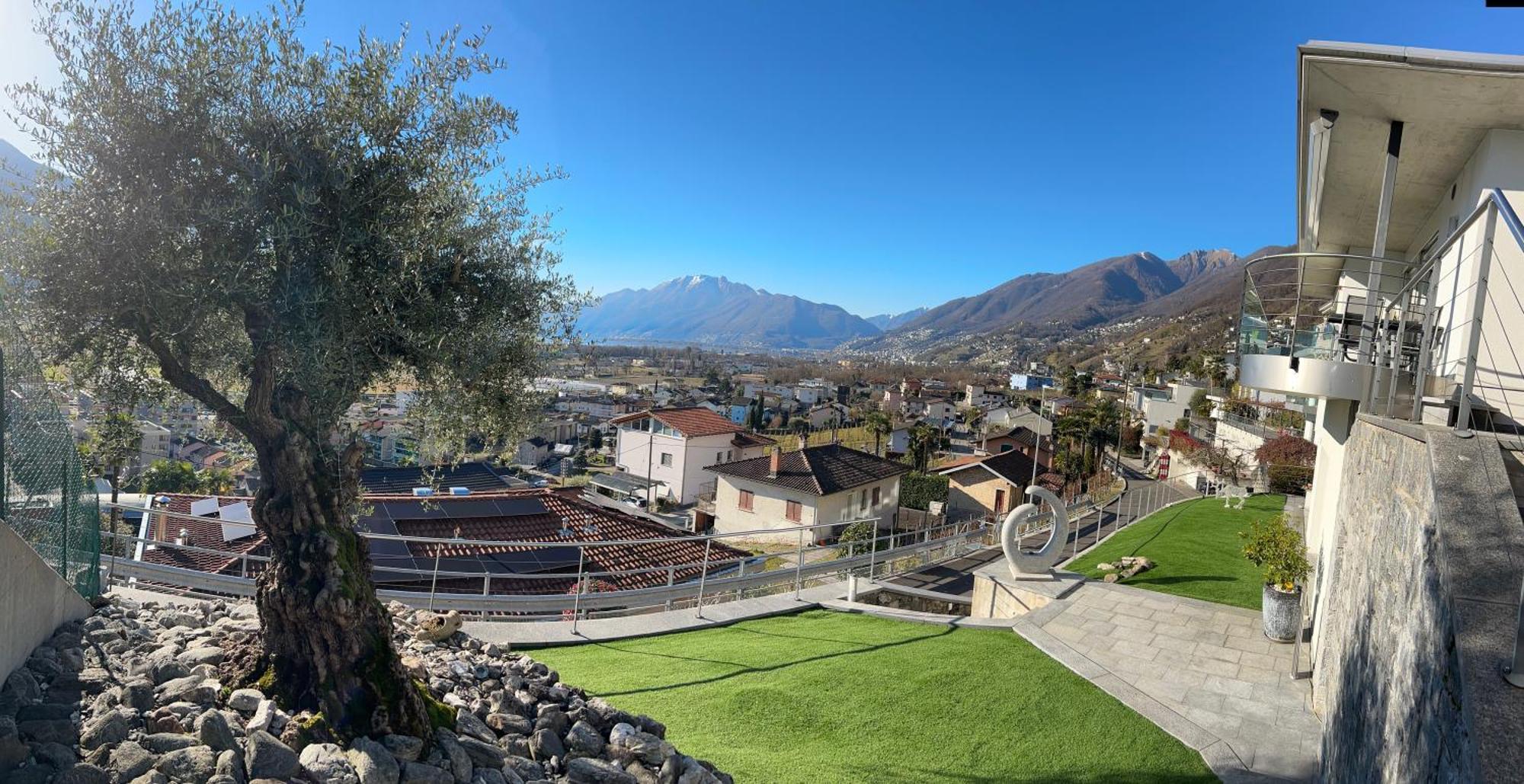 Moderno Bilocale Vista Lago Maggiore Gordola Exteriör bild